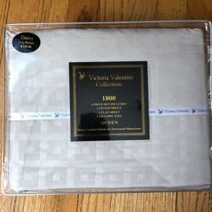 Queen Victoria Valentini 1800 Series 6 Piece Bed Sheet Set Deep Pocket Bedding